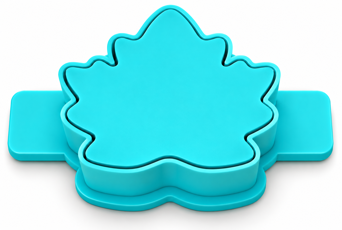 Maple Leaf Cake Pop Mold with Cutter, Popper and Tray Option