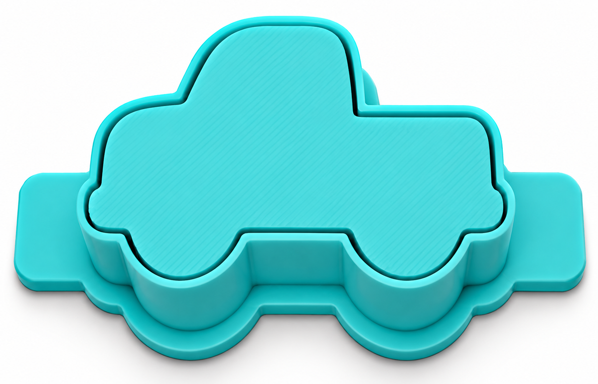 Truck Cake Pop Mold with Cutter, Popper and Tray Option