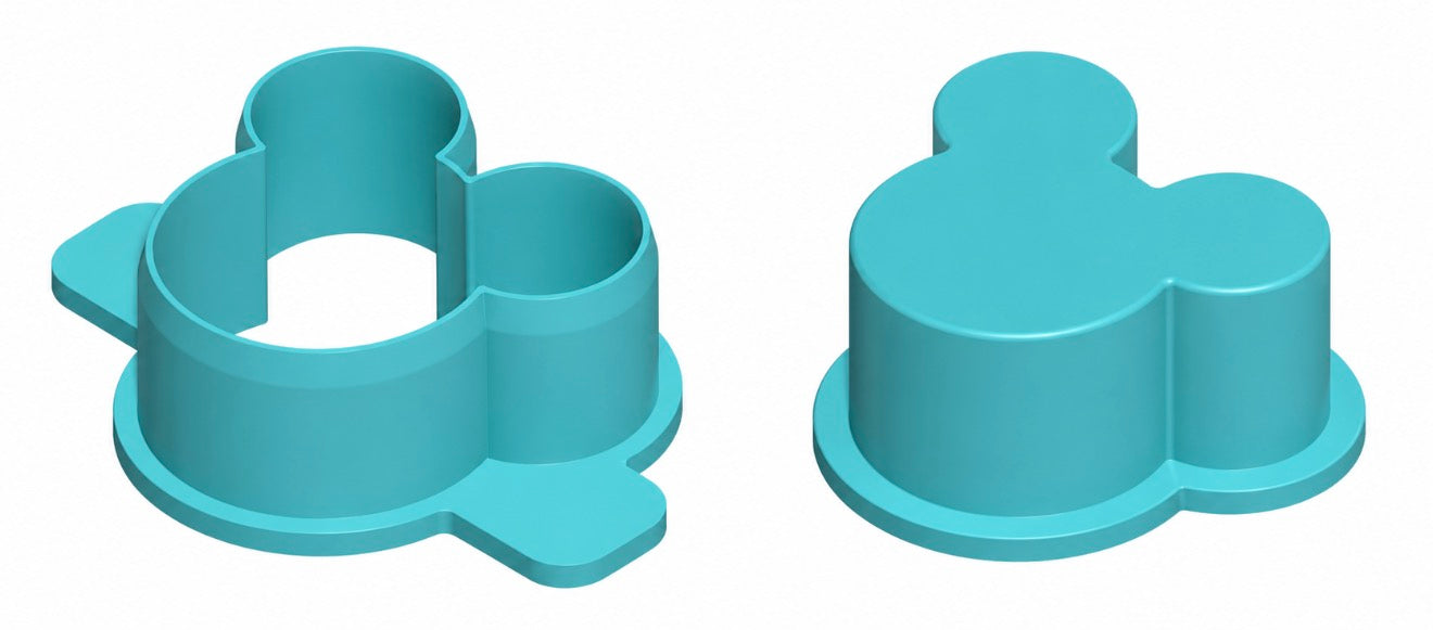 Mouse Cake Pop Mold with Cutter, Popper and Tray Option