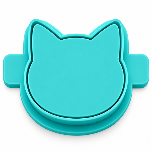 Cat Head Cake Pop Mold with Cutter, Popper and Tray Option
