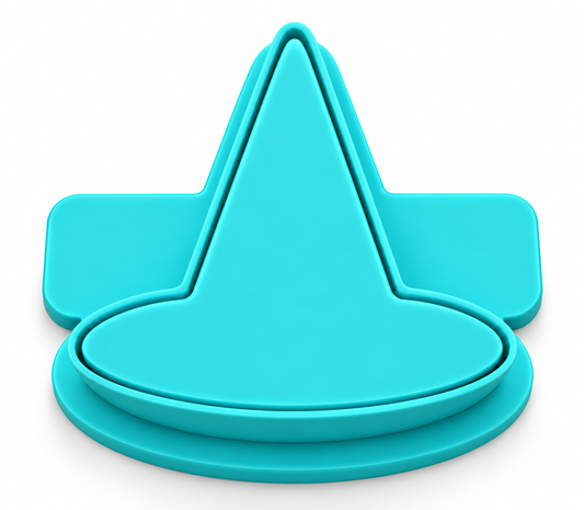 Witch Hat Cake Pop Mold with Cutter, Popper and Tray Option