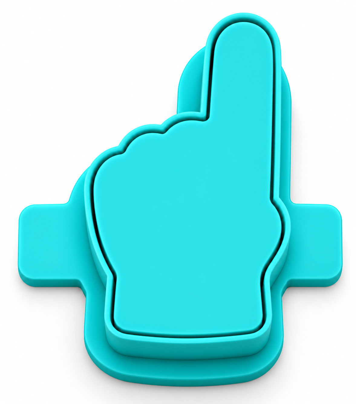 Foam Finger Cake Pop Mold with Cutter, Popper and Tray Option