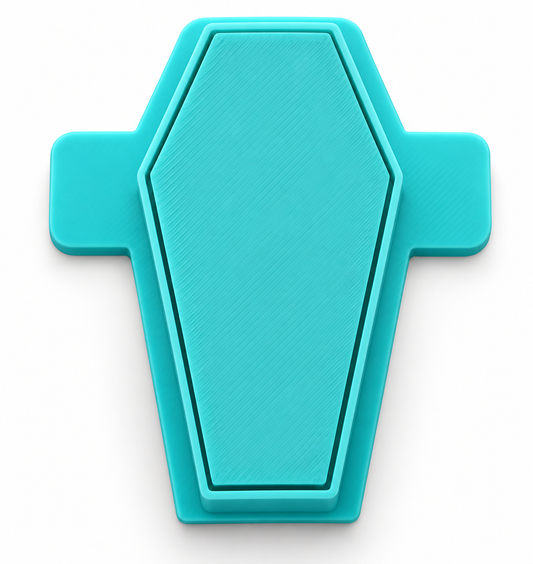 Coffin Cake Pop Mold with Cutter, Popper and Tray Option
