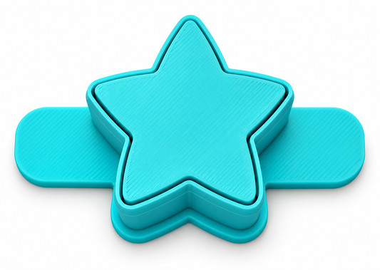 2” Star Cake Pop Mold with Cutter, Popper and Tray Option