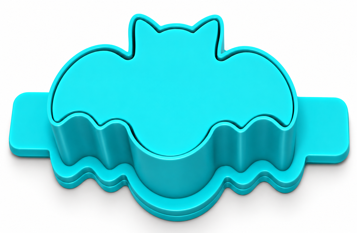 Bat Cake Pop Mold with Cutter, Popper and Tray Option
