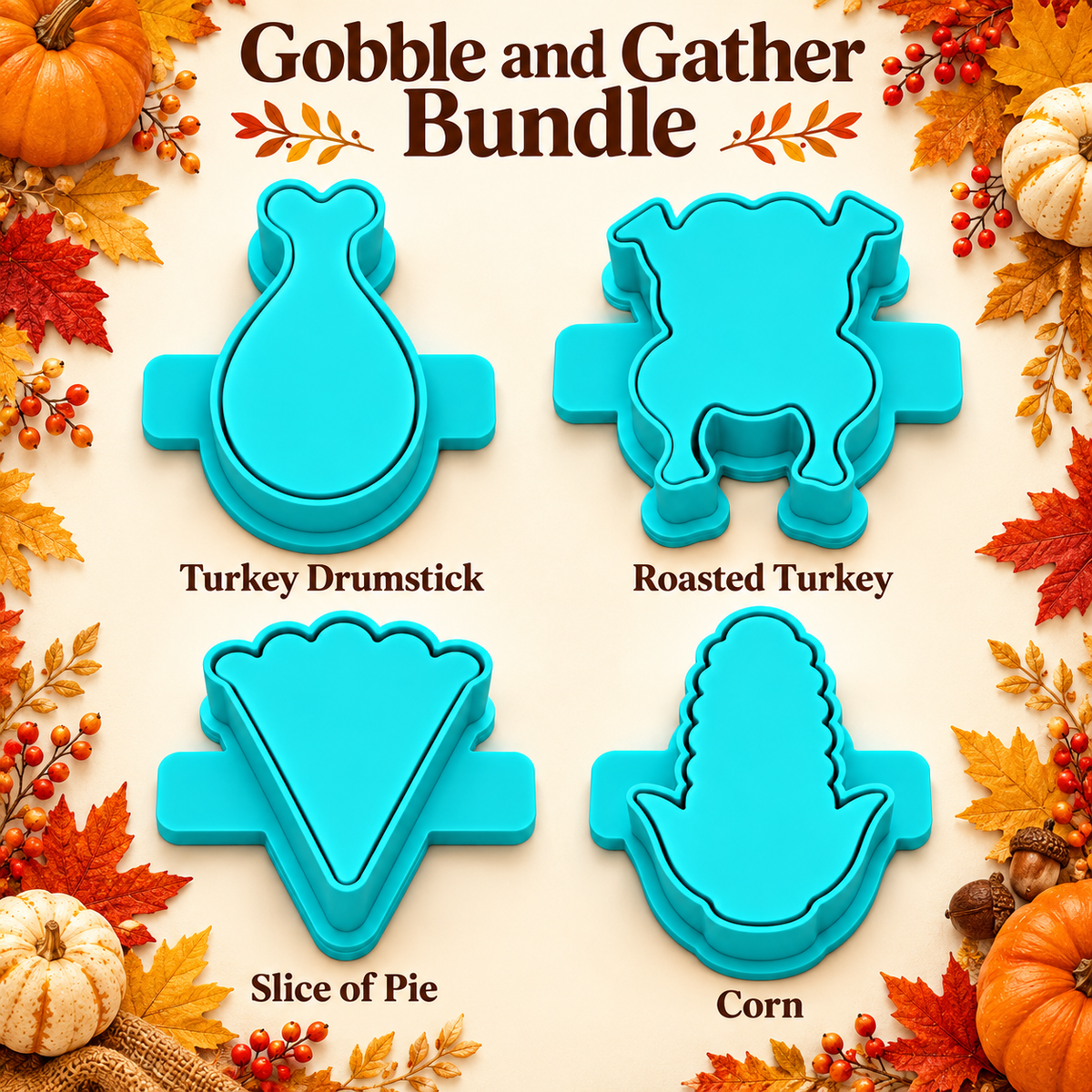 Gobble & Gather Cake Pop Cutter Bundle with Cutter, Popper and Tray Option
